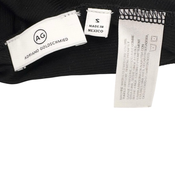 AG Jeans Chels Black Maxi Dress Turtleneck Front Slit Stretch Small NWOT - Picture 11 of 13